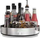 Lazy Susan Turntable Organiser -10" Stainless Steel Rotating Tray-Storage & Orga