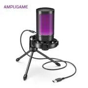 Gaming Microphone, USB PC Mic for Podcasts Videos, Streaming, Condenser Mic