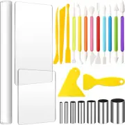 24 Pcs Clay Sculpting Tools Kits Air Dry Clay Polymer Pottery Tools DIY Set with