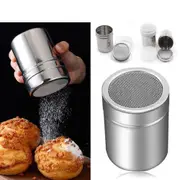 Stainless Steel Icing Sugar Cocoa Coffee Shaker Chocolate Powder Flour Duster