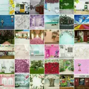 5x7ft Wedding Flower Garden Backdrop Studio Props Photography Background Decor