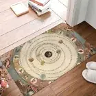 Mystery Tarot Card Kitchen Carpet Vintage Zodiac Circle With Flannel Mat Welcome
