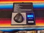 Tektite Indochinite meteorite impactite heart/conch shaped stone. Pendant?