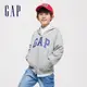 Gap 男童裝 Logo連帽外套-灰色(890300)