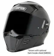 M59XLC Simpson Motorcycle Mod Bandit Helmet - Carbon Fiber