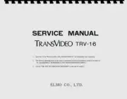 Elmo TransVideo TRV-16 Projector (1986) Service & Repair Manual Reprint