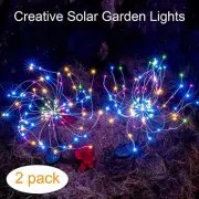 2-pcs LED Solar Power Firework Fairy Light for Outdoor Garden Christmas Decor