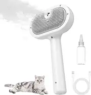 Cat Steam Brush, 3 In 1 Steam Brush for Dogs & Cats, Pet for Pet Hair Removal Tool, Shedding Reduced Discomfort, Suitable for Massaging, Combing