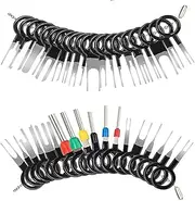 38pcs Pins Terminals Removal Tools, Auto Terminals Removal Key Tool for Car Auto Wire Connector Terminal Pin Extractors Puller Remover Repair Key Tools Set Terminal