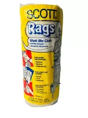 Vintage Scott Rags Work Like A Cloth NOS Ivory Color Paper 1989 Scott Company