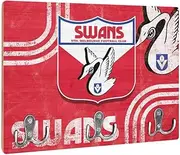 Sydney Swans AFL Footy Key Rack 20 x 25cm MDF