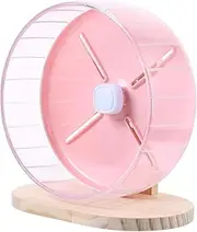 MINAOLULUS 1Set Silent Hamster Wheel with Stand Compact Exercise Wheel for Chinchillas and Rats Quiet Running Accessory for Pets Decorative Hedgehog Wheel for Fun Activities