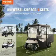 Golf Cart Enclosure Waterproof 4 Passenger Cover 420D Polyester Sunproof