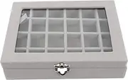 FRCOLOR Portable Jewelry Storage Earring Box Ring Holder Simple Case Compact Lightweight