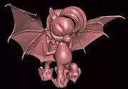 Chibi Red Dragon Pony