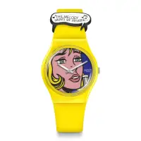 在飛比找momo購物網優惠-【SWATCH】藝術之旅系列 李奇登斯坦-女孩 MOMA當代