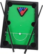 Abaodam 1 Set Mini Desktop Pool Table Billiard Game for Space Saving Snooker Plaything Durable Balls for Family Fun and Playroom Use