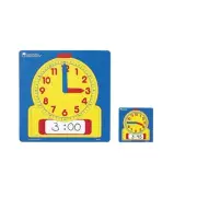 Learning Resources 12" Write-On/Wipe-Off Demonstration Clock Grades Toddler -