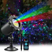 Waterproof Firefly Laser Projector Lights Outdoor,12 Effect Moving RGB Lights...