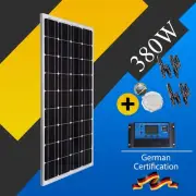 Solar 380W Panel 12V Mono Watt Caravan Camping Power Battery Charging Controller