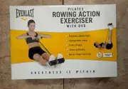 Everlast Pilates Rowing Action Exerciser Abs Thigh Butt Workout Machine with DVD