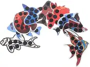 Angoily 1 Set LCD Thermometer Stick on Digital Fish Tank Aquarium Sticker Aquarium Thermometer Sticker Adhesive Thermometer Sticker Fish Tank Decor Supplies Stickers Paper