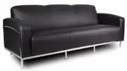 YSD SIENNA LOUNGE CHAIR THREE SEATER Black 1 Year Warranty