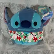 Kellytoy Original Squishmallows Stitch Hawaiian Shirt Disney Plush Toy 8" w/ Tag