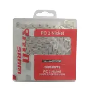 Sram Pc 1 Chain - Single Speed Nickel, 114 Links, Snaplock