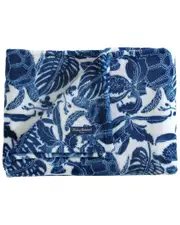 Tommy Bahama Turtle Bay Ultra Soft Plush Fleece Reversible Throw Blanket