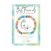NEW JILZARA Clay Beads BEST FRIENDS MESSAGE BOX MULTI COLOR Petite Bracelet