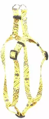 Yellow Dog Design Bandana Yellow Step-in Dog Harness, Medium