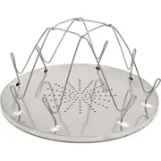 Coghlans 23cm Camp Stove Toaster 4 Slice Bread Toast Steel Rack Breakfast Silver
