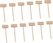 NAMOARLY 15Pcs Mini Wooden Crab Mallet Versatile Seafood Hammer for Cracking Shells Cake Mallet Lightweight Practical Kitchen Tool for Home Restaurant Use