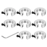 SBR25 Linear Rail Shaft Stop Collars with a Nickel Flat Head Wrench 8pcs