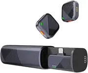 Fahgaer Mini Microphone 2.4GHz Wireless Microphone System Receiver Transmitter for Vlog Live Streaming Portable Mic B