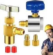 Refrigerant Can Valve,Quick Coupler Refrigerant Connector Opener - Safe Attachments Hand Tool for Home Appliance Maintenance, Automotive Repair