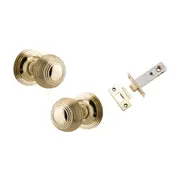 Iver Guildford Door Knob on Round Rose Passage Kit