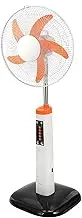 Portable Solar Fans Pedestal Fan with Remote Control, Floor Fan,16 Inch Oscillating Outdoor Fan; Night Light and USB Port；for Bedroom, Home, Office and Warehouse, Factory, Outdoor use