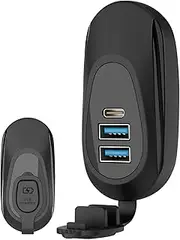 RV USB Outlet 12V Wall Mount | 36W PD3.0 USB Outlet Wall Mount,USB Outlet Adapter Replacement, Car USB Socket Charger for RV Bus Marine Motorcycle Marine Boat ATV