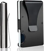 [GTVGJH] Minimalist Wallet,Slim Credit Card Holder with Aluminum Money Clip Wallet for Men and Women,Metal Wallets for Mens Front Pocket as Gifts