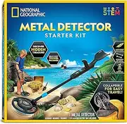 Blue Marble National Geographic Starter Metal Detector Kit for Kids - Kids Metal Detector with 18.8 cm Waterproof Coil & Trowel, Lightweight Gold Detector, Beach Metal Detector, Kids Metal Detector