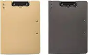 Filing Envelopes 2 Pcs A4 Folder with Double Clips Can Be Folded Writing Pad Data Storage Office Supplies Plastic Folders