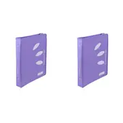 2x Colourhide 48cm Zipper Ring Binder File/Paper Holder Document Organiser LVNDR