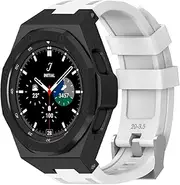 [SUPENG] Case + Band Compatible with Samsung Galaxy Watch 4 Classic 46mm Rugged Protective Cover with Screen Protector Compatible with Samsung Watch 4 Classic 46 (Color : Color 9, Size : Watch4 Classic 46mm