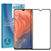 [2 Pack] Full Coverage OPPO R17 Pro Tempered Glass Crystal Clear Premium 9H HD Screen Protector by MEZON (OPPO R17 Pro, 9H Full)