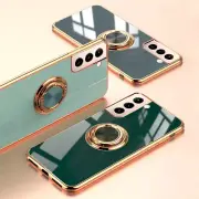 Plating Ring Holder Case for Samsung S24 S23 S22 S21 S20 Ultra S10 Plus Note 20