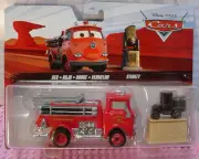 2023 PIXAR Cars 2-pack Radiator Springs Fire Engine RED & STANLEY Monument
