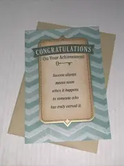 Hallmark Congratulations Card: Your Achievement Success Means More When Earned