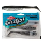 Berkley Gulp Paddleshad Soft Bait 8cm Black/Silver Qty 5